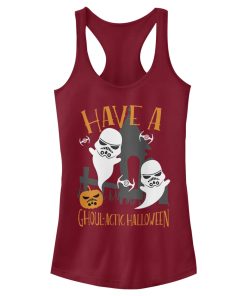 Junior’s Star Wars Ghoulactic Halloween Stormtrooper Racerback Tank Top