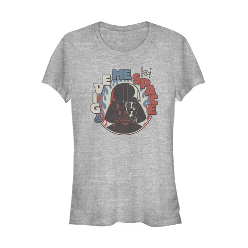 Junior’s Star Wars Give Me Space Darth Vader Circle T-Shirt