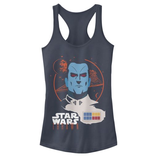 Junior’s Star Wars Grand Admiral Thrawn Galaxy Racerback Tank Top