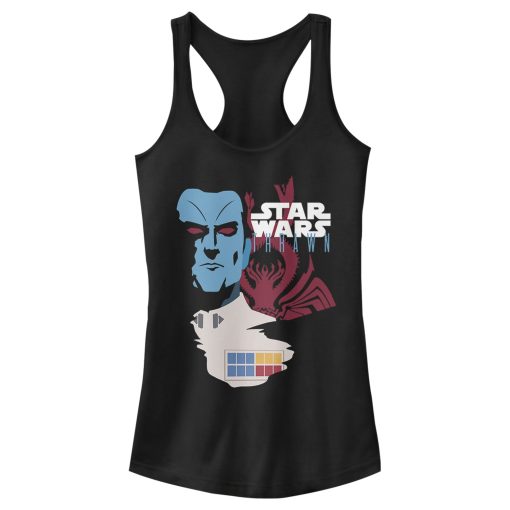 Junior’s Star Wars Grand Admiral Thrawn Vintage Racerback Tank Top