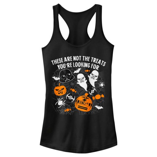 Junior’s Star Wars Halloween Not the Treats Racerback Tank Top