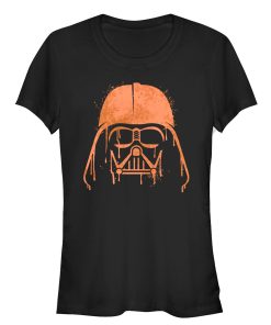 Junior’s Star Wars Halloween Vader Helmet Spray-Paint T-Shirt