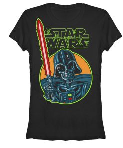 Junior’s Star Wars Halloween Vader Skeleton T-Shirt