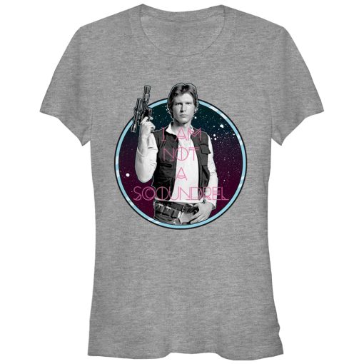 Junior’s Star Wars Han Solo Not a Scoundrel T-Shirt