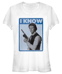 Junior’s Star Wars Han Solo Quote I Know T-Shirt