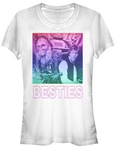 Junior’s Star Wars Han Solo and Chewbacca Besties T-Shirt