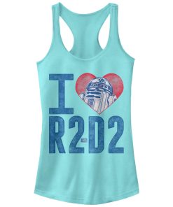 Junior’s Star Wars I Love R2-D2 Racerback Tank Top