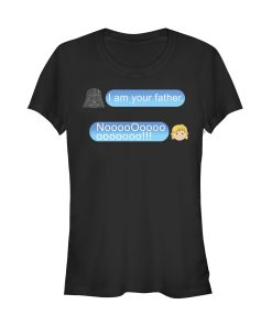 Junior’s Star Wars I am Your Father Text Conversation T-Shirt