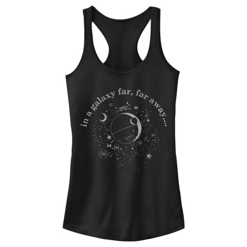 Junior’s Star Wars In a Galaxy Far Away Racerback Tank Top