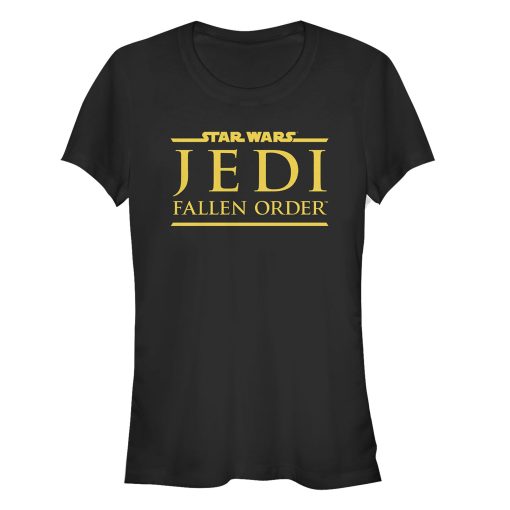 Junior’s Star Wars Jedi Fallen Order Golden Logo T-Shirt