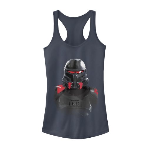 Junior’s Star Wars Jedi Fallen Order Purge Trooper Watercolor Racerback Tank Top