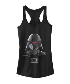 Junior’s Star Wars Jedi Fallen Order Second Sister Mask Racerback Tank Top