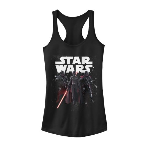 Junior’s Star Wars Jedi Fallen Order Starry Inquisitor Racerback Tank Top