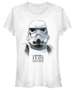 Junior’s Star Wars Jedi Fallen Order Stormtrooper Portrait T-Shirt