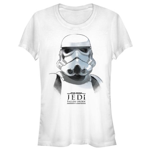 Junior’s Star Wars Jedi Fallen Order Stormtrooper Portrait T-Shirt