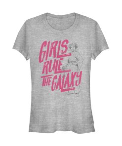 Junior’s Star Wars Leia Girls Rule Galaxy T-Shirt