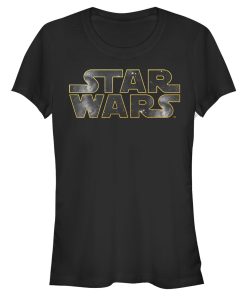 Junior’s Star Wars Logo Hole T-Shirt