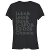 Junior’s Star Wars Luke and Leia T-Shirt