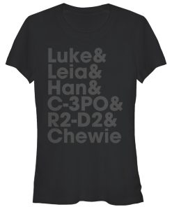 Junior’s Star Wars Luke and Leia T-Shirt