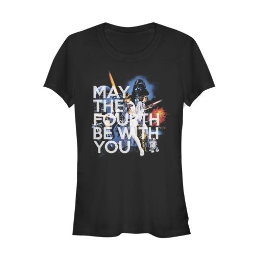 Junior’s Star Wars May the Fourth Classic Scene T-Shirt