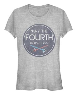 Junior’s Star Wars May the Fourth Lightsabers T-Shirt