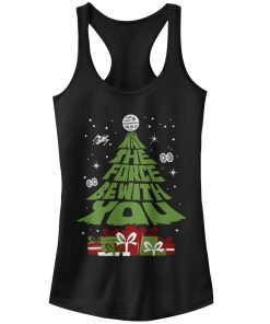 Junior’s Star Wars May the Gifts Be With You Racerback Tank Top