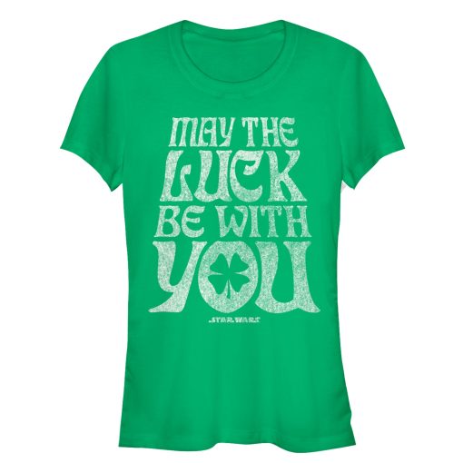 Junior’s Star Wars May the Luck Be With You T-Shirt