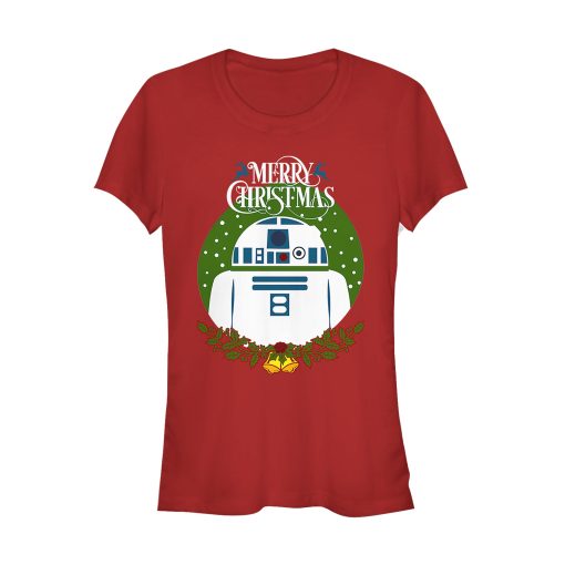 Junior’s Star Wars Merry Christmas R2-D2 T-Shirt