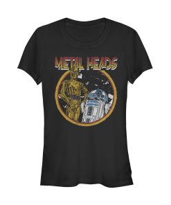 Junior’s Star Wars Metal Head Rock Droids T-Shirt