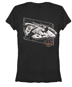 Junior’s Star Wars Millennium Falcon Rebel Insignia T-Shirt