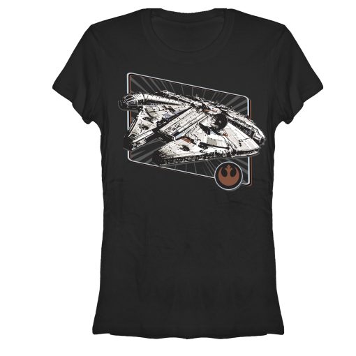 Junior’s Star Wars Millennium Falcon Rebel Insignia T-Shirt