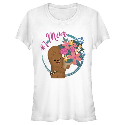 Junior’s Star Wars Mother’s Day Chewbacca #1 Mom T-Shirt