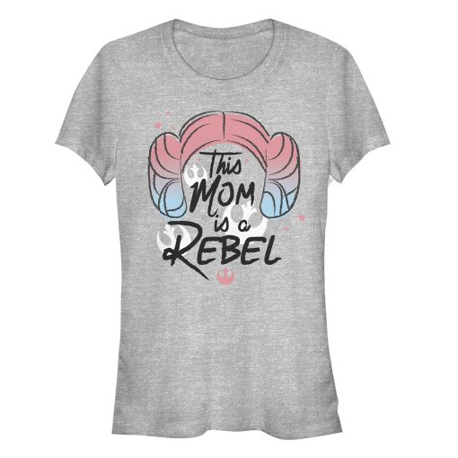 Junior’s Star Wars Mother’s Day Leia Rebel Mom T-Shirt