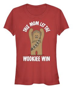 Junior’s Star Wars Mother’s Day Mom Let Wookiee Win T-Shirt