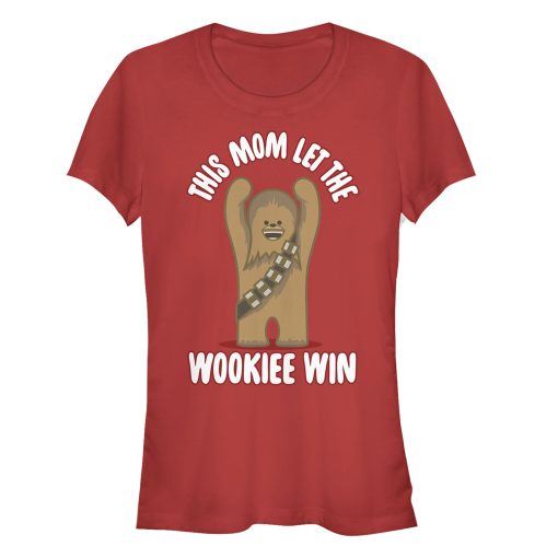 Junior’s Star Wars Mother’s Day Mom Let Wookiee Win T-Shirt