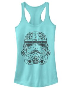 Junior’s Star Wars Ornate Stormtrooper Racerback Tank Top