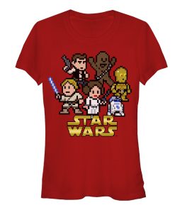 Junior’s Star Wars Pixel Classic Rebels T-Shirt