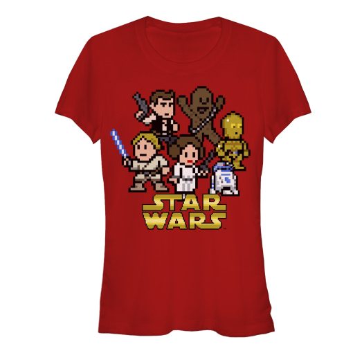 Junior’s Star Wars Pixel Classic Rebels T-Shirt