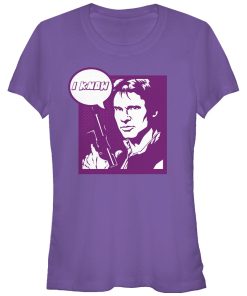 Junior’s Star Wars Pop Art Han Solo I Know T-Shirt