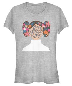 Junior’s Star Wars Princess Leia Abstract Happy Mother’s Day T-Shirt