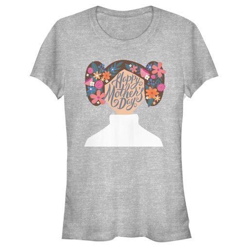 Junior’s Star Wars Princess Leia Abstract Happy Mother’s Day T-Shirt