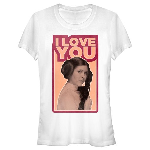 Junior’s Star Wars Princess Leia Quote I Love You T-Shirt