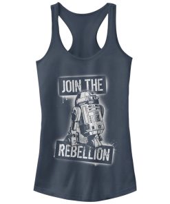 Junior’s Star Wars R2-D2 Join the Rebellion Racerback Tank Top