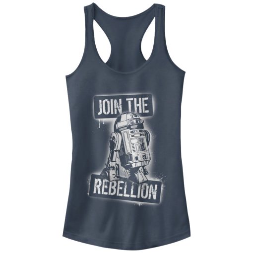 Junior’s Star Wars R2-D2 Join the Rebellion Racerback Tank Top