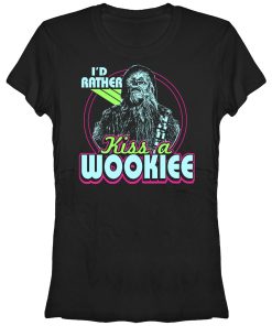 Junior’s Star Wars Rather Kiss a Wookiee T-Shirt