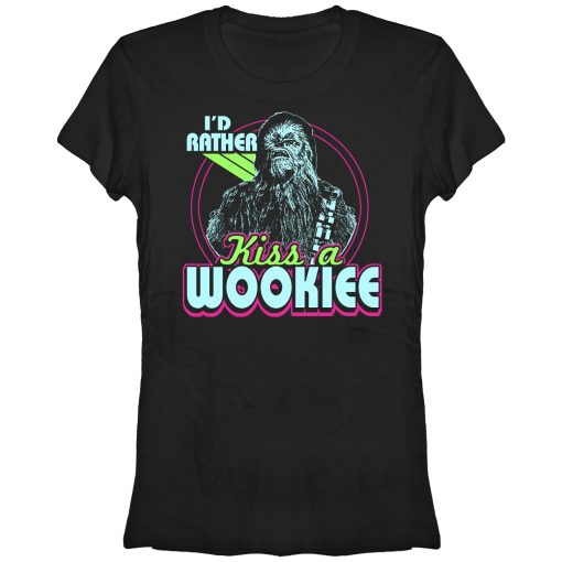 Junior’s Star Wars Rather Kiss a Wookiee T-Shirt