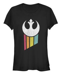Junior’s Star Wars Rebel Rainbow Emblem T-Shirt