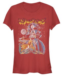 Junior’s Star Wars Retro Darth Vader Kanji Poster T-Shirt