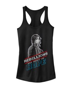 Junior’s Star Wars Rogue One Jyn Rebellions Built Racerback Tank Top