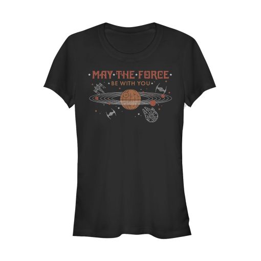 Junior’s Star Wars Solar System of Force T-Shirt